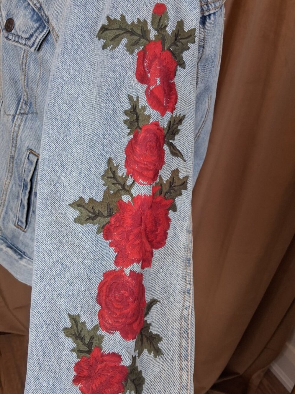 Levi Strauss & Co - Fleece Lined Denim Rose Jacket Size M - Picture 3 of 5